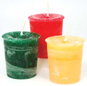 Peace Herbal votive - dark green (image for) Peace Herbal votive - dark green